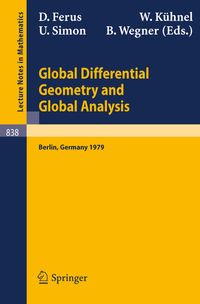 Buch Cover Global Differential Geometry and Global Analysis
