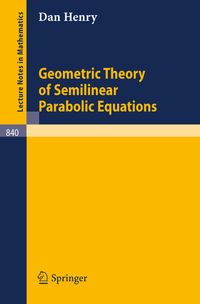 Buch Cover Geometric Theory of Semilinear Parabolic Equations