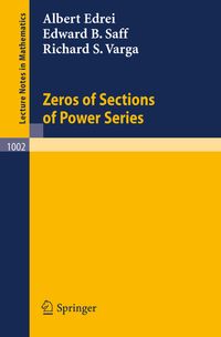 Buch Cover Zeros of Sections of Power Series