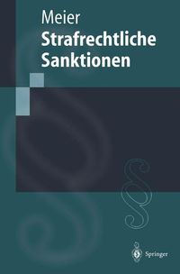 Buch Cover Strafrechtliche Sanktionen
