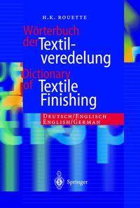 Buch Cover Wörterbuch der Textilveredelung / Dictionary of Textile Finishing