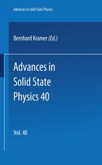 Buch Cover Advances in Solid State Physics 40