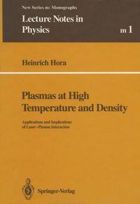 Buch Cover Plasmas at High Temperature and Density