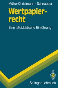 Buch Cover Wertpapierrecht