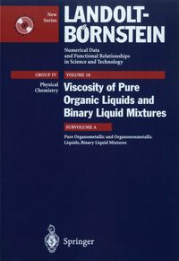 Buch Cover Pure Organometallic and Organononmetallic Liquids, Binary Liquid Mixtures