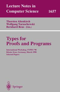 Buch Cover Types for Proofs and Programs
