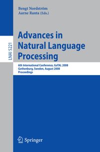 Buch Cover Advances in Natural Language Processing
