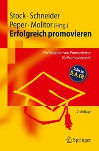Buch Cover Erfolgreich promovieren