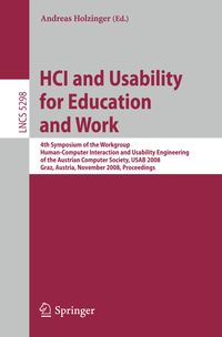 Buch Cover HCI and Usability for Education and Work