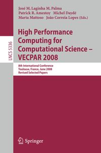 Buch Cover High Performance Computing for Computational Science - VECPAR 2008