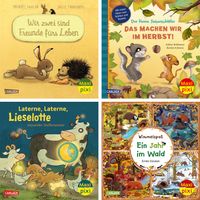 Buch Cover Maxi-Pixi-4er-Set 130: Mein kuscheliger Bilderbuch-Herbst (4x1 Exemplar)