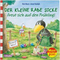 Buch Cover Maxi Pixi 290: Der kleine Rabe Socke freut sich auf den Frühling