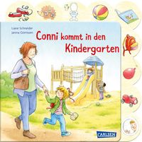 Buch Cover Conni-Pappbilderbuch: Conni kommt in den Kindergarten
