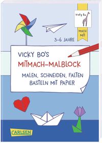 Buch Cover Vicky Bo's Mitmach-Malblock Papier