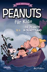 Buch Cover Peanuts für Kids - Neue Abenteuer 4: Die Peanuts in Schottland
