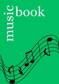 Buch Cover Music Book: DIN A5 Staff Book | 30 Pages with 12 Staves / Systems per Sheet | Paper 90g/m²