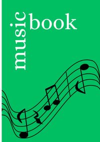 Buch Cover Music Book: DIN A5 Staff Book | 48 Pages with 12 Staves / Systems per Sheet | Paper 90g/m²