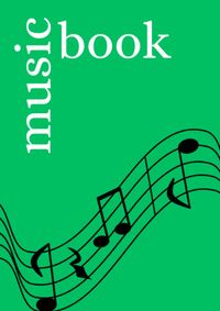Buch Cover Music Book: DIN A5 Staff Book | 60 Pages with 12 Staves / Systems per Sheet | Paper 90g/m²