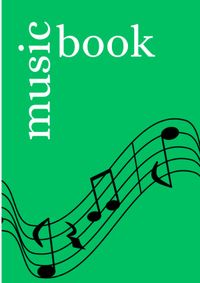 Buch Cover Music Book: DIN A5 Staff Book | 60 Pages with 12 Staves / Systems per Sheet | Paper 90g/m²