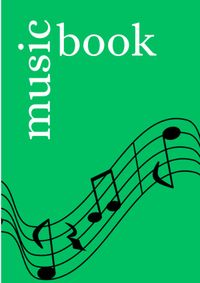 Buch Cover Music Book: DIN A5 Staff Book | 200 Pages with 12 Staves / Systems per Sheet | Paper 90g/m²