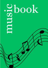 Buch Cover Music Book: DIN A5 Staff Book | 300 Pages with 12 Staves / Systems per Sheet | Paper 90g/m²