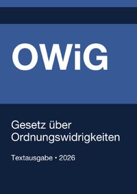 Buch Cover OWiG - Gesetz über Ordnungswidrigkeiten (Deutschland) 2026