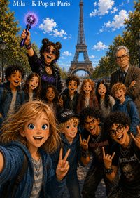 Buch Cover Mila / Mila - K-Pop in Paris