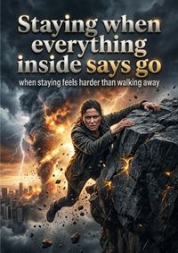 Buch Cover Staying when everything inside says go