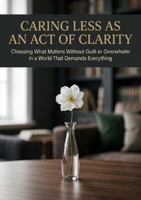 Buch Cover Caring Less as an Act of Clarity