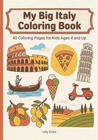 Buch Cover My Big Italy Coloring Book