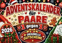 Buch Cover Adventskalender / Adventskalender für Paare