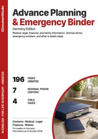 Buch Cover Advance Planning &amp; Emergency Binder