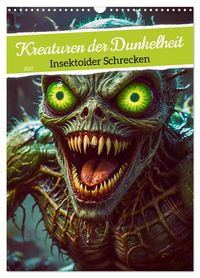 Buch Cover Kreaturen der Dunkelheit - Insektoider Schrecken (Wandkalender 2027 DIN A3 hoch), CALVENDO Monatskalender