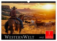 Buch Cover Westernwelt (Wandkalender 2027 DIN A3 quer), CALVENDO Monatskalender