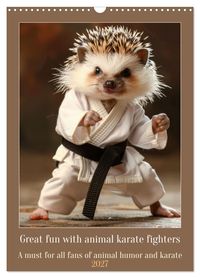 Buch Cover Great fun with animal karate fighters (Wall Calendar 2027 DIN A3 portrait), CALVENDO 12 Month Wall Calendar