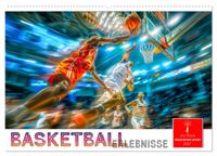 Buch Cover Basketball Erlebnisse (Wandkalender 2027 DIN A2 quer), CALVENDO Monatskalender