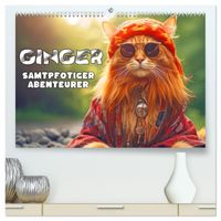 Buch Cover Ginger - Samtpfotiger Abenteurer (hochwertiger Premium Wandkalender 2027 DIN A2 quer), Kunstdruck in Hochglanz