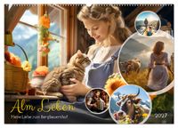 Buch Cover Alm Leben - Meine Liebe zum Bergbauernhof (Wandkalender 2027 DIN A2 quer), CALVENDO Monatskalender