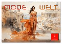 Buch Cover Mode Welt (Wandkalender 2027 DIN A3 quer), CALVENDO Monatskalender