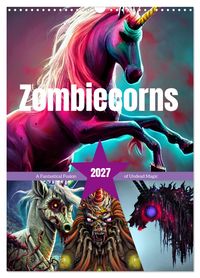 Buch Cover Zombiecorns (Wall Calendar 2027 DIN A3 portrait), CALVENDO 12 Month Wall Calendar