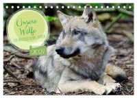 Buch Cover Unsere Wölfe - Ein Wildtier kehrt zurück (Tischkalender 2027 DIN A5 quer), CALVENDO Monatskalender