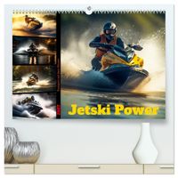 Buch Cover Jetski Power (hochwertiger Premium Wandkalender 2027 DIN A2 quer), Kunstdruck in Hochglanz