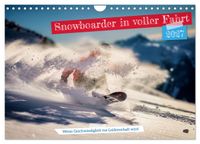 Buch Cover Snowboarder in voller Fahrt (Wandkalender 2027 DIN A4 quer), CALVENDO Monatskalender