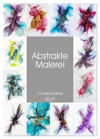 Buch Cover Abstrake Malerei (Wandkalender 2027 DIN A2 hoch), CALVENDO Monatskalender