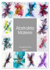 Buch Cover Abstrake Malerei (Tischkalender 2027 DIN A5 hoch), CALVENDO Monatskalender