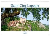 Buch Cover Saint-Cirq-Lapopie Village (Calendrier mural 2027 DIN A3 vertical), CALVENDO calendrier mensuel