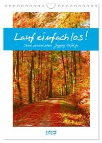 Buch Cover Lauf einfach los! Deine persönlichen Jogging Erfolge (Wandkalender 2027 DIN A4 hoch), CALVENDO Monatskalender
