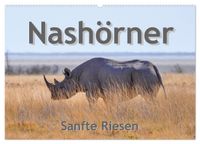Buch Cover Nashörner - Sanfte Riesen (Wandkalender 2027 DIN A2 quer), CALVENDO Monatskalender