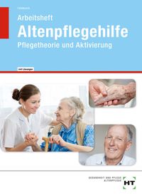 Buch Cover Arbeitsheft mit eingetragenen Lösungen Altenpflegehilfe