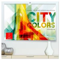 Buch Cover City Colors Europa - Die bunte Städte Kollektion (hochwertiger Premium Wandkalender 2027 DIN A2 quer), Kunstdruck in Hochglanz